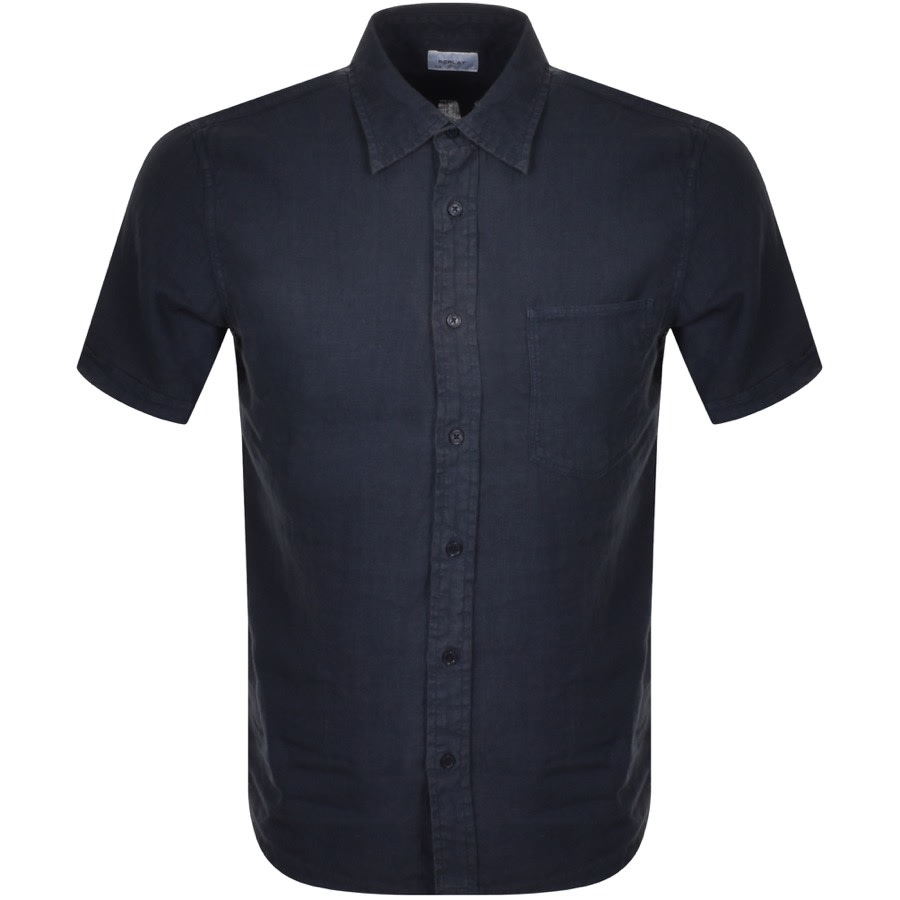 Alternative Image for ProductReplay Short Sleeved Shirt Navy1